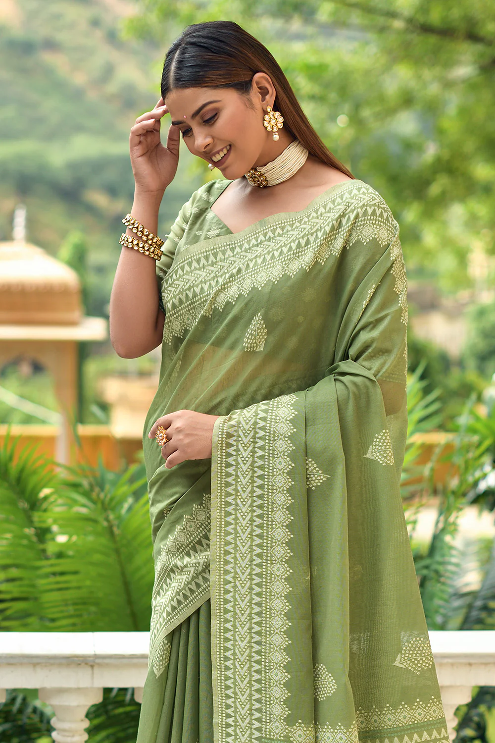 2inch Kerala Cotton Saree